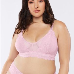 SavageXFenty Lace and Mesh Brallete
